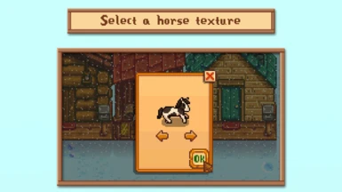 Select desired horse texture
