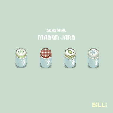 seasonal mason jars by billi.