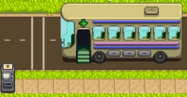 Bus stop ticket machine