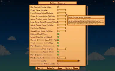 In-game v1.3.10 options with the Generic Mod Config Menu mod installed (1.6 item names not actually blurred out in-game)