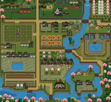 Spring. Riverland layout