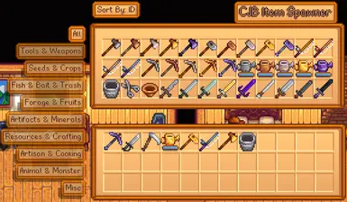 Stardew Valley Item Ids