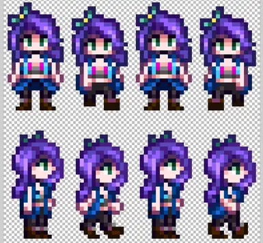 Abigail Cleavage Sprite (For Buxom and Revealing Portraits) at Stardew ...