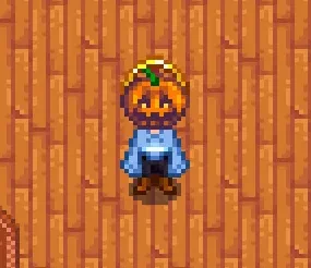 Animated Pumpkin Head hat found in the example pack.