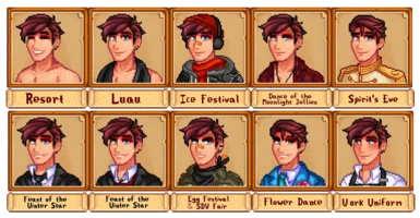 Sterling's Festival Outfits ! (Not all are pictured)