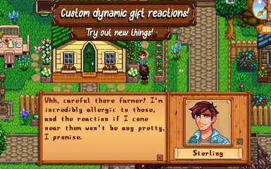 Have fun with custom dialogue for gifts you give!