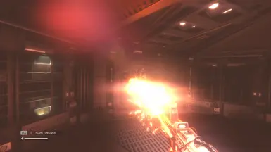 Flamethrower uses less ammo.