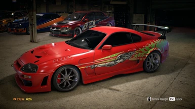 Fast and The Furious Supra Decal