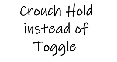 Crouch Hold instead of Toggle (AutoHotKey script )