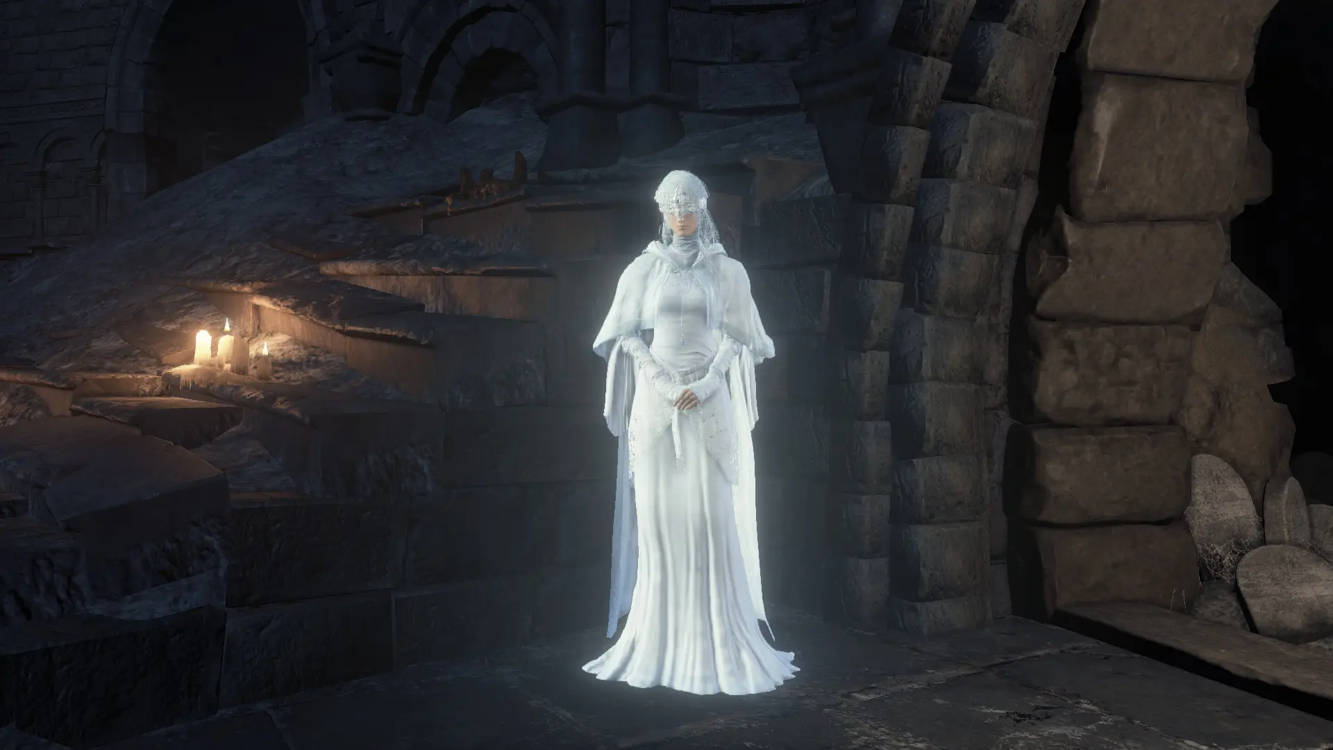 Recoloured Firekeeper - White at Dark Souls 3 Nexus - Mods and Community