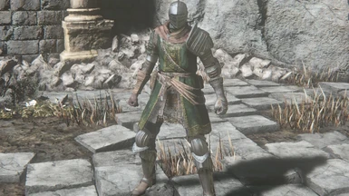 Green Elite Knight Armor Front