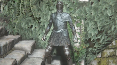 Silver Slave Knight Armor Front