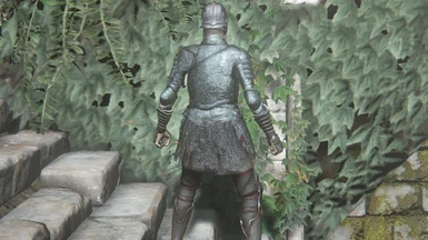 Silver Slave Knight Armor Back