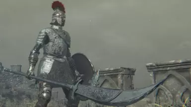 Silver Black Knight Glaive