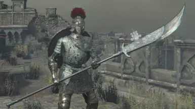 Silver Black Knight Glaive