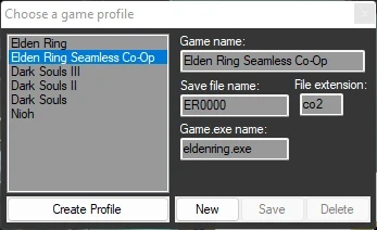 New Game profile creator allows you to add any game for auto backups.