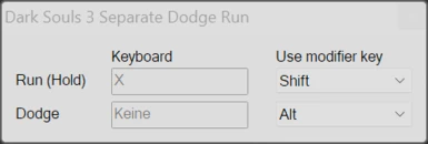 Dark Souls 3 Separate Dodge Run