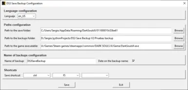 Configuration window V2