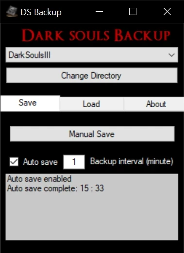 Dark Souls 1-3 Save Backup Manager