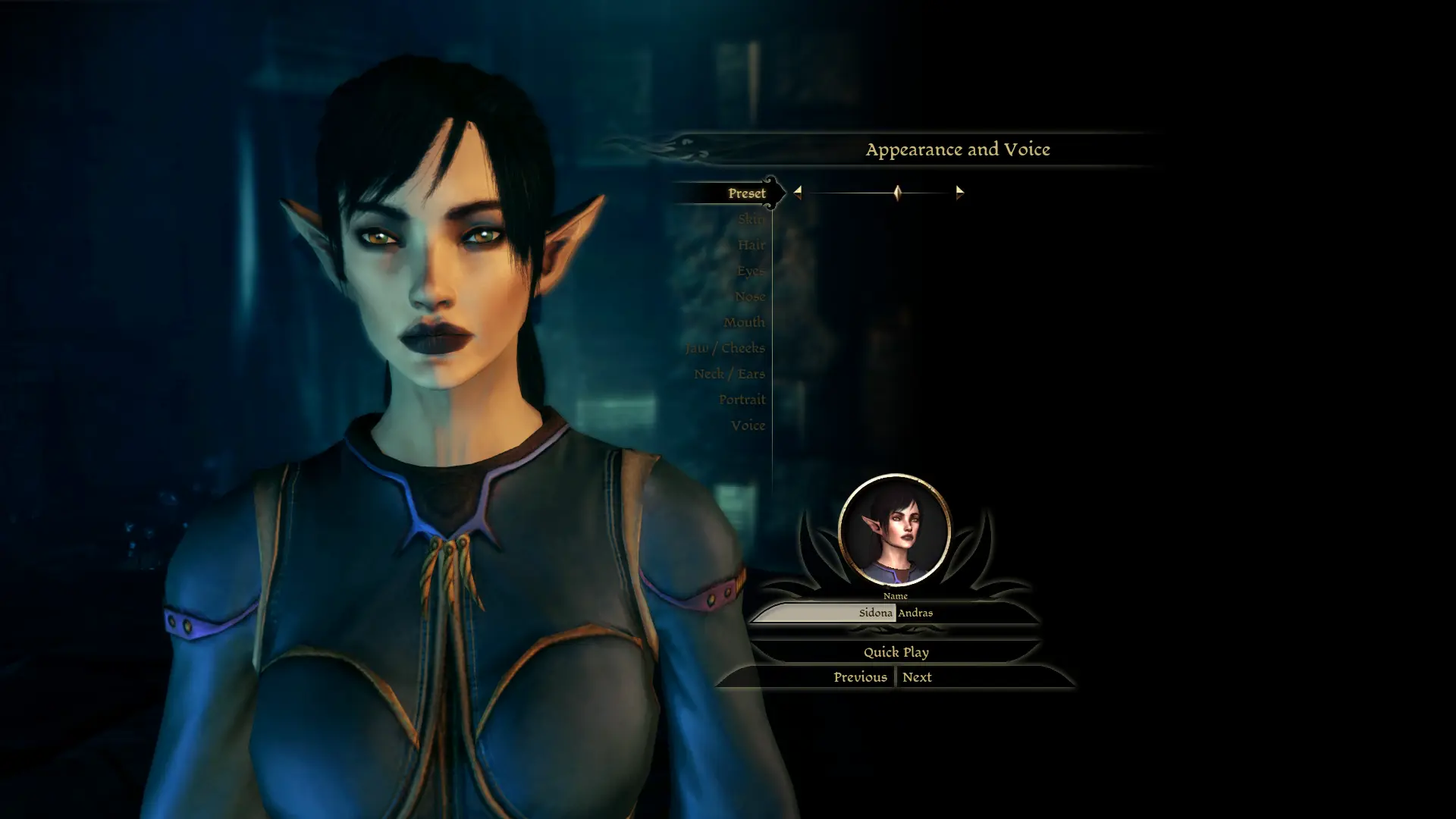 dragon age origins female elf