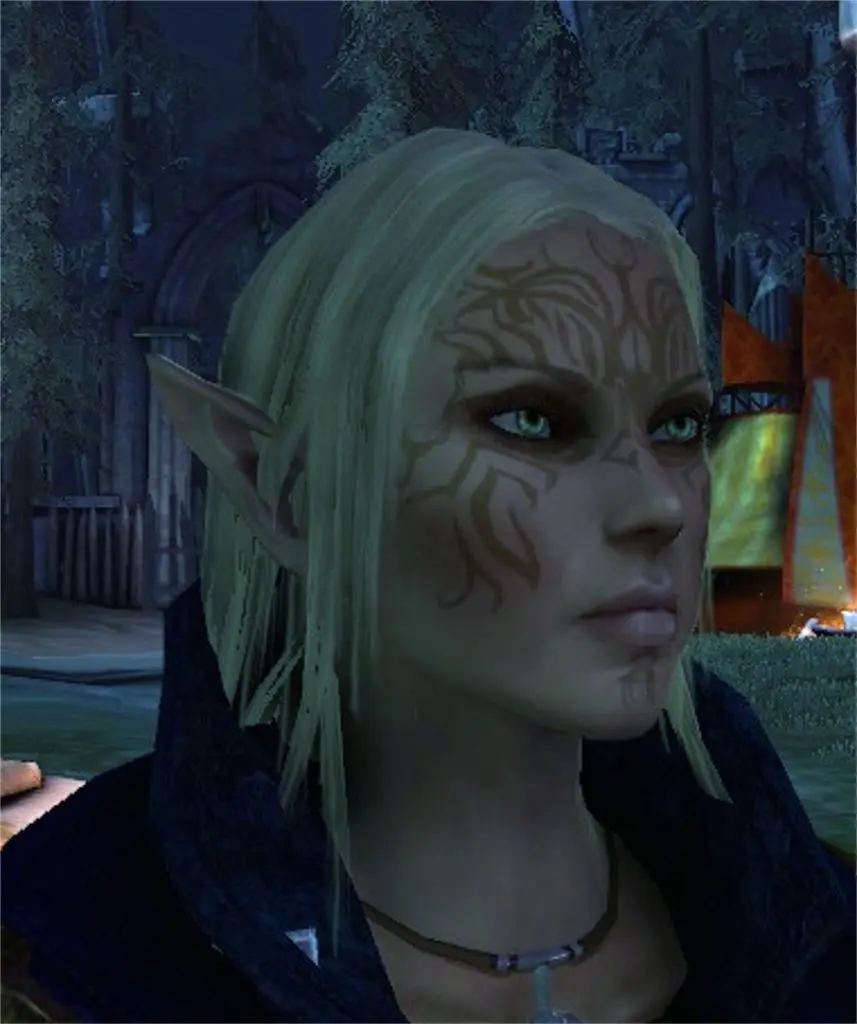 Dalish Elf Concept Tattoo And Headmorph At Dragon Age Origins Mods And Community