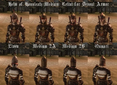 Helm of Honnleath Medium Devout Armor Retint