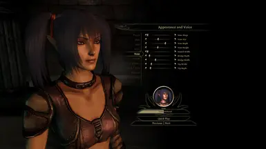 Character Creator with Ash hair tint