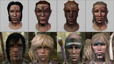 BED-male Dalish hunters_defaults and new versions