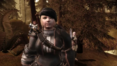 Female Dwarf - Black Armor of Shooter