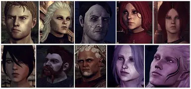 Sacred Ashes Team And More - SATAM - (Morrigan - Leliana - Sten - Alistair - Zevran - Wynne - Oghren - Justice - Flemeth) Replacement