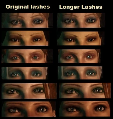 Compare lashes
