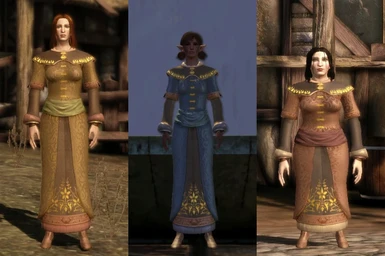 Female version of the brocade robes