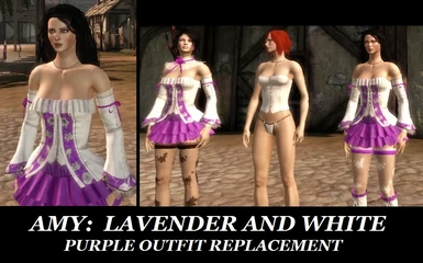 Amy Lavender and White