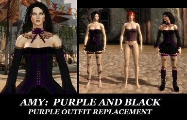 Amy Purple and Black