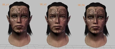 Dalish Elf Concept Tattoo And Headmorph