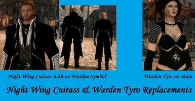 Night Wing Cuirass and Warden Tyro replacements