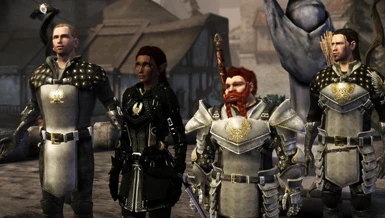 Warden Commander Tabris and her wardens (Armor of the Grey)