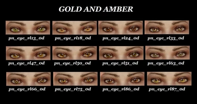GOLD AND AMBER