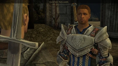 Alistair with tc (plus Grey Wardens armor)