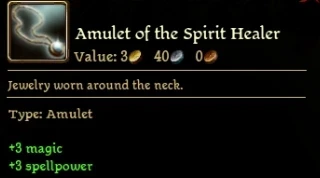 Spirit Healer Amulet