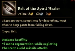 Spirit Healer Belt