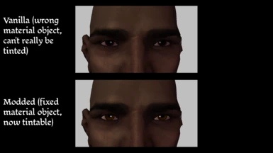 Default qunari eye texture comparison (custom eye tint not included)