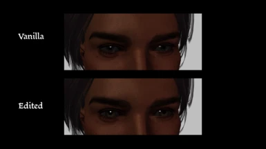 Default dark eye texture comparison