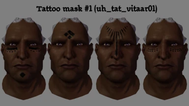 Tattoo mask #1 (all versions)