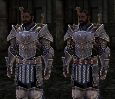 Full Commander armor chestpiece comparison: Old / New