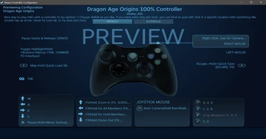 Dragon Age: Origins Controller Support