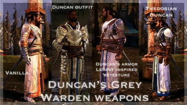 Duncan's Grey Warden weapons