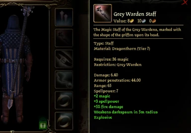 Updated Warden Mage Staff