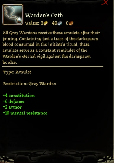 Improved Warden's Oath