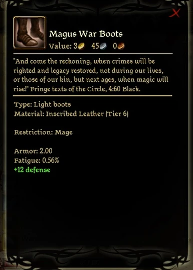 Magus War Boots - Inscribed Leather